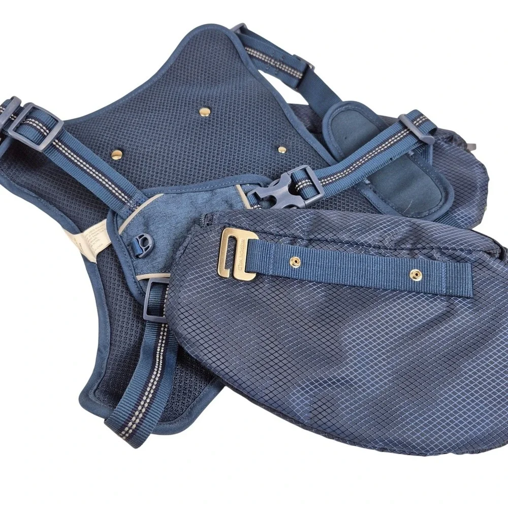 Mission Wild Dog Day Pack‎ Harness Saddle Bag Hiking Outdoor Reflective LG Blue
